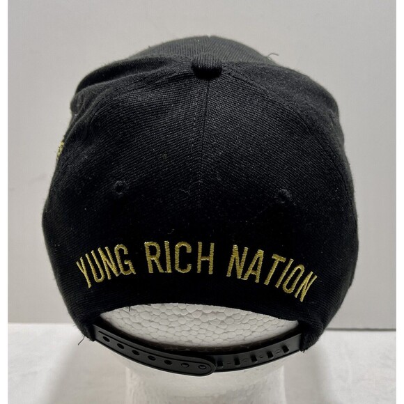 YRN Young Rich Nation “Living The Dream” Baseball Cap Black/Yellow Adjustable - Picture 4 of 7